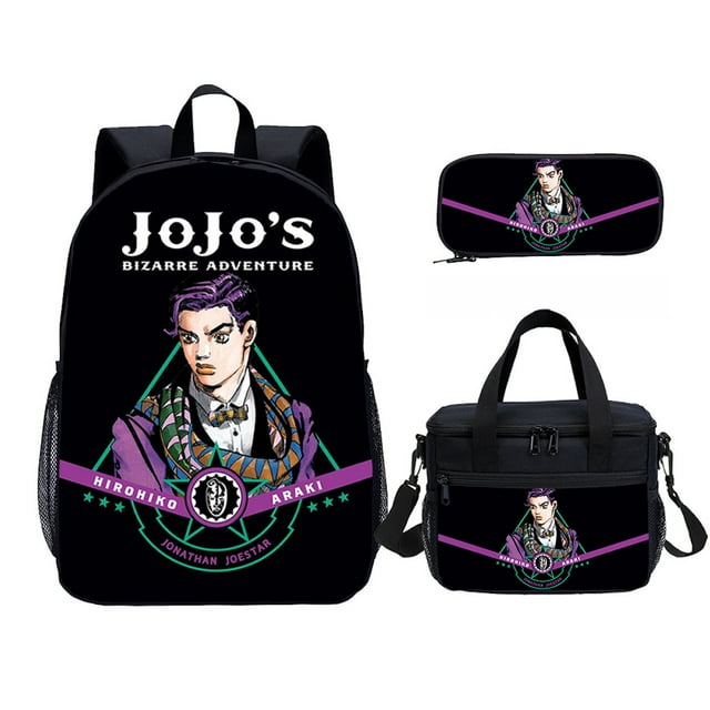 Set de mochilas escolares JoJos Bizarres Adventuress, 3 piezas