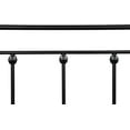 thumbnail image 6 of Twin Daybed with Trundle, Vintage Style Removable Trundle Day Bed Frame w/Casters, No Box Spring Needed, Slat Support Mattress Foundation, Noise Free Sturdy Metal Sofa Bed for Living Room, 6 of 10