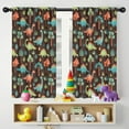 thumbnail image 5 of Blackout Kids Curtains,DarkBrown Cartoon Dinosaurs Forest Pattern Childrens Insulated Curtains Set Of 2,Bedroom Essentials,Toddler Room Decor 42"x54", 5 of 5