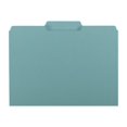 thumbnail image 1 of Smead Dossiers à Onglet Lettre, Aqua, 100 Unités, 1 of 2
