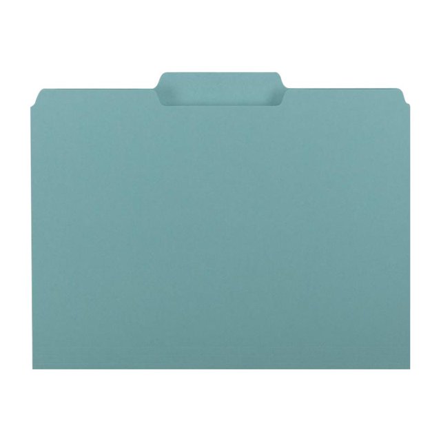 Smead Dossiers à Onglet Lettre, Aqua, 100 Unités