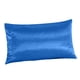 thumbnail image 1 of Funda de almohada cómoda de seda sintética tamaño Queen de 20 x 30 pulgadas, funda de cojín decorativa Azul, 1 of 9