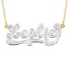 Personalized Bling Name Necklace in 14K Gold-Plated Sterling Silver