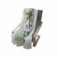 thumbnail image 4 of Flamingo Soft Flannel Fleece Blanket, Watercolor Island Composition Exotic Forest Leaves and Hibiscus Spring in Hawaii, Cozy Plush for Indoor and Outdoor Use, 50" x 70", Multicolor, by Ambesonne, 4 of 6