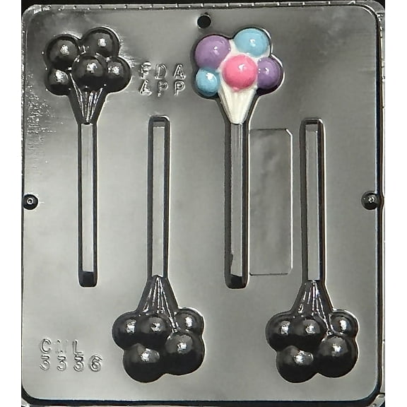 3336 Ballons Lollipop Chocolate Candy Mold