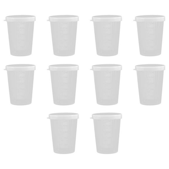 WORGEOUS  20 Pcs Cup Milliliter Measuring Medicine with Spout Control