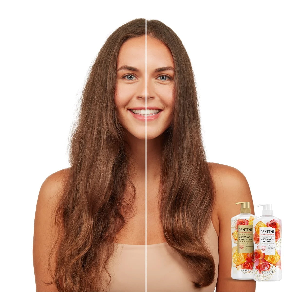 Pantene Essential Botanicals Conditioner with Moroccan Rose & Manuka Honey, Moisturizing, 38.2 fl oz