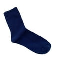 thumbnail image 2 of Naierhg Thermal socks 1 Pair Ribbed Mid-tube Elastic Women Socks Simple Casual Solid Color Sports Socks Navy Blue, 2 of 8