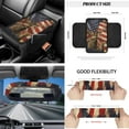 thumbnail image 5 of Yuyamidu Deer Front Car Seat Cover Set with Steering Wheel Cover Seat Belt Pads USA Flag Center Console Pad Trash Bin Phone Holder Rearview Mirror Cover Cup Holder Key Chain, Pack of 12, 5 of 6