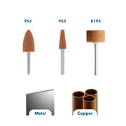 Dremel 753-WM Grinding Stone Rotary Tool Accessory Starter Kit, 3 Pieces