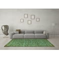 thumbnail image 3 of Ahgly Company Indoor Rectangle Abstract Turquoise Blue Modern Area Rugs, 7' x 10', 3 of 4