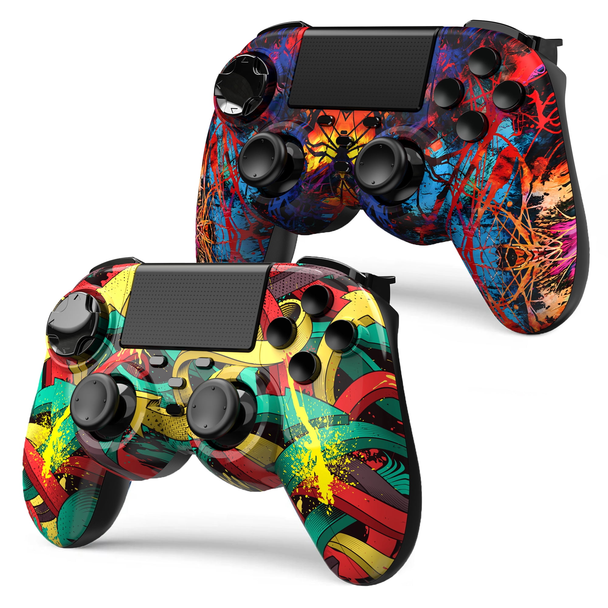 2 Pack Controller for PS4, Support Turbo Function Compatible with PlayStation 4 /Slim/Pro/Windows PC