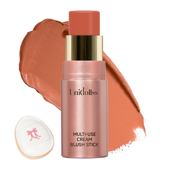 Crema de maquillaje en barra Unidollss 3 en 1 para mejillas, ojos y labios
