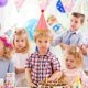 thumbnail image 4 of 12 gorros de cumpleaños infantiles con pompones y purpurina dorada para fotos, decoración infantil (rosa, rojo, amarillo y azul, cada uno)., 4 of 6