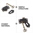 thumbnail image 3 of AURARMLET 1 Set Vintage Cabinet Locks With Chinese Old Style Padlock Multi Zinc Alloy Compact Security Upgrade, 3 of 8