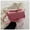 pink, variant on Korean Minimalist Box Handbag Shoulder Bag, Versatile Letter Lock Crossbody Bag with Stitching for Street Style Daily Use