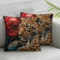 thumbnail image 3 of nygtbtfer Pillow Set of 2 Rose Floral Print Decorative Throw Pillow Covers Cases Home Decor Botanical Flowers Pattern Red Brown Cushion Case for Couch Sofa Outdoor White, 3 of 7
