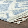 thumbnail image 6 of Luxe Weavers South Western Geometric Fringe Blue 8x10 Area Rug, Indoor Carpet, 6 of 8