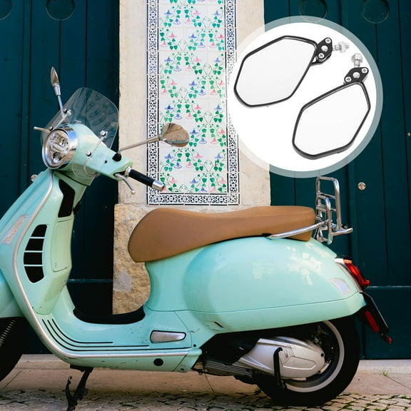 HEMOTON  Scooter Mirror Universal Motorcycle Mirrors Rearview