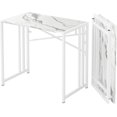 thumbnail image 1 of Folding Computer Desk inch Writing Gaming Computer Camping Desk  No Assembly Required Home Office Table  Mahogany, 1 of 6