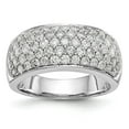 thumbnail image 1 of 14K White Gold Ring Band Wedding Diamond, Lab Grown Round, Size 8, 1 of 7