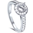 thumbnail image 2 of Pompeii 1/3ct Halo Diamond Engagement Ring Setting 14K White Gold Semi Mount (G/H,SI1-SI2), 2 of 4