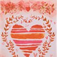 thumbnail image 4 of Northlight Watercolor Heart Valentine's Day Outdoor Garden Flag 18" x 12.5", 4 of 5