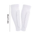 thumbnail image 2 of Shin Guards 1 par de fútbol Protector de piernas de manga de compresión (M) blanco, 2 of 3