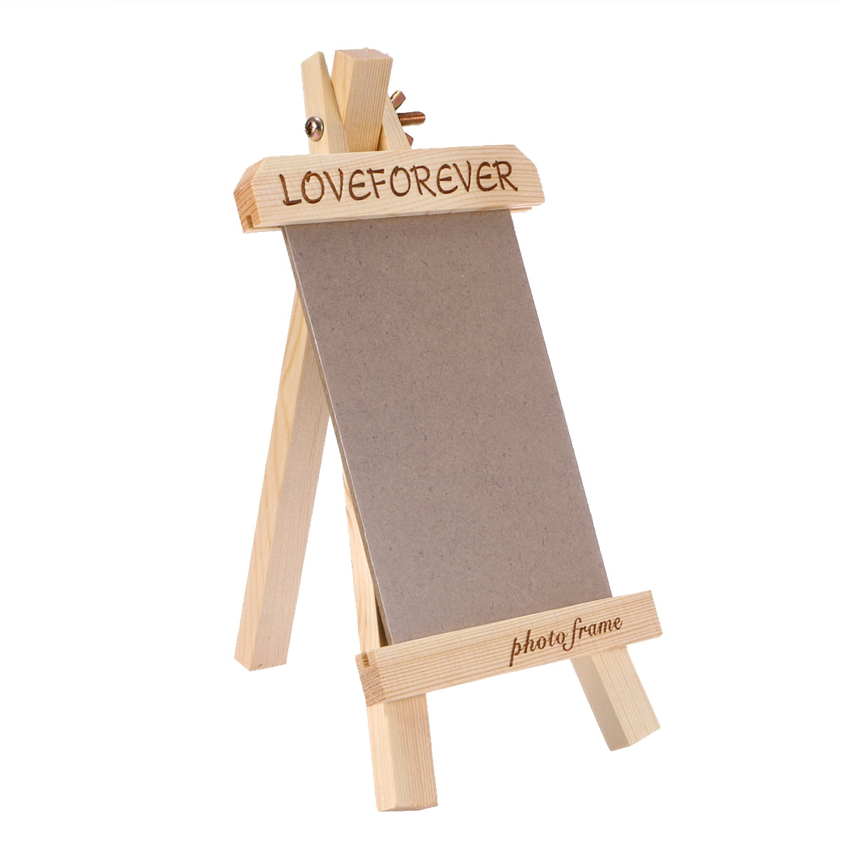 OUNONA DIY Creative Wooden Single Picture Photo Frame Tabletop Photo