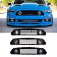 thumbnail image 2 of Winjet For 2015-2017 Ford MustangFront Upper Bumper Mesh Grill Grille Discolor LED Halo, 2 of 14