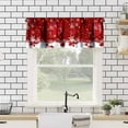 thumbnail image 3 of Christmas Snowflake Kithen Curtains Valances for Windows, Merry Xmas Holiday Window Treatment Valances for Kitchen Living Room Cafe Decor 54''x18'', 1 Panel, 3 of 6