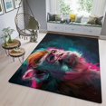 thumbnail image 3 of Monkey Rug & Home Decor-Cool Gorilla Black Area Rugs-Animal Monkey Rug Carpet Durable & Non-Slip Modern Rugs for Living Room Bedroom Man Cave Decorative-I83HP, 3 of 7