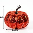 thumbnail image 3 of Fall Decor Halloween Retro Mirror Glass Disco Pumpkin Decor Sparkling Light Reflecting Tabletop Centerpiece Glass Tile Pumpkin Ornament for Mantel Window Party, 3 of 6