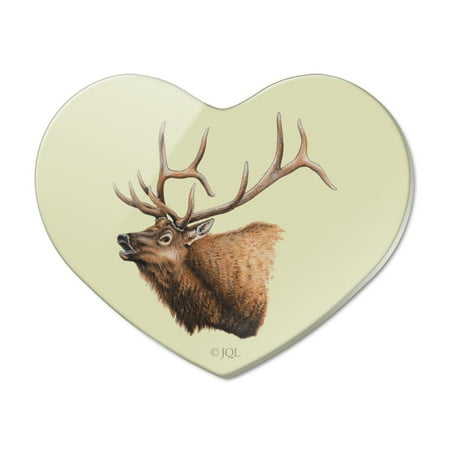 

Elk Head Hunting Heart Acrylic Fridge Refrigerator Magnet