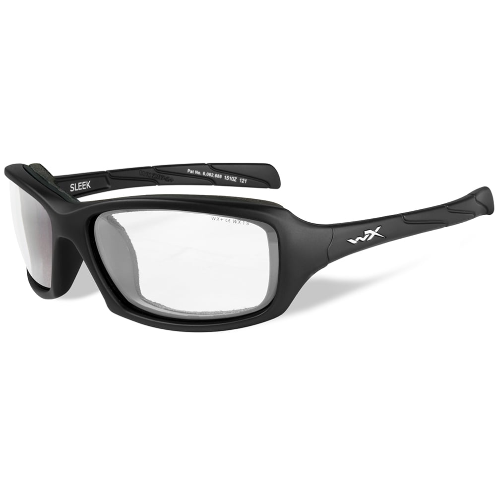 Sport RX CCSLE03 Wiley X Sleek Sunglasses Clear Lens Matte Black Frame