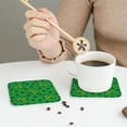 thumbnail image 6 of Bingfone Vintage St Patrick'S Day5 Leather Drinks Coasters With Set Of 6,Suitable For Home Kitchen,Coffee Cup Coasters Home Gift, 6 of 9