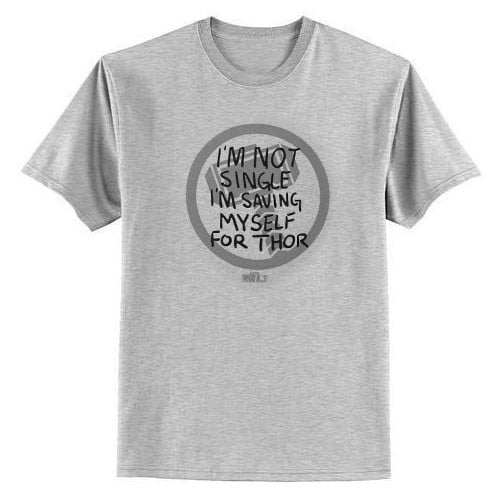 Funko Marvel Collector Corps I'm Not Single I'm Saving Myself for Thor T-Shirt (Medium)