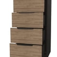 thumbnail image 2 of 18" Brown and Black Five Drawer Standard Chest, 2 of 10
