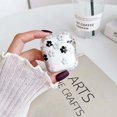 thumbnail image 3 of for AirPods 2nd/1st Gen Case with Keychain,Cute Clear Black Flower Floral Protective Earphone Cover Case,Soft Transparent TPU for AirPods 2 1 Case Women Girl, 3 of 14