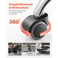 thumbnail image 4 of VEVOR Shop Stool Adjustable Garage Seat 300 lbs Load with Backrest & Wheels, 4 of 9