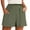 Army Green, variant on Women's Pants Solid Color Summer Pocket Leisurely Home Beach Loose Sports Shorts Pink Trousers Pants Womens L