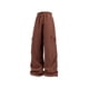 thumbnail image 3 of Amzcrzy Pantalones cargo informales para mujer: cintura elástica con cordón, bolsillos con solapa, estilo paracaídas/harem/jogging, holgados, cintura alta, tallas M-2XL. Rojo, 3 of 5