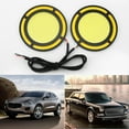 thumbnail image 4 of 4Pcs Car Yellow+White Cob LED Daylight Bulb DRL Lamp Daytime Running Fog Light, 4 of 7