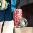 thumbnail image 3 of 20oz Tumblers Red Christmas Deer and Gift Pattern Stainless Steel Vacuum Insulated Double Wall Travel Tumbler Cups Mug with Lid and Straw,Cleaning Brush for Cold & Hot Drinks, 3 of 7