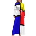 thumbnail image 2 of Vestido largo Mondrian, ropa de mujer, vestido ajustado, vestidos de mujer para ocasiones especiales, vestido de verano, 2 of 5