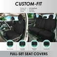 thumbnail image 2 of For Hyundai Tucson 2022-2024 FH Group Neoprene Custom Fit Car Seat Covers - Black Full Set, 2 of 5