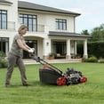 thumbnail image 6 of EAYSG 21-Inch 201cc 4-Cycle Gas Walk-Behind Push Lawn Mower, 3-in-1 Mulching, Side Discharge & Rear Bag, 7-Position Height Adjustment, Lightweight Steel Deck, Black, 6 of 7