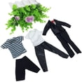 thumbnail image 3 of Leadingstar Tenue Décontractée de Mode Vêtements de Poupée Hauts Pantalons Ensemble pour Poupée Ken, 3 of 6