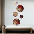thumbnail image 3 of Designart "Afternoon Jazz IV" Music Jazz Round Metal Wall Art Set of 5 Piece - Round Wall Art Set, 3 of 5