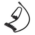 thumbnail image 4 of Tubo acústico negro Reduce la fatiga auditiva Diseño ergonómico Tubo de bobina de micrófono universal con auricular para auriculares de radio de 2 vías, 4 of 8